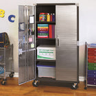 Seville Classics - Armoire de rangement roulante UltraHD - 36 po L x 18 po l x 72 po H - Graphite-Dimensions: 36 po L x 18 po l x 72 po H