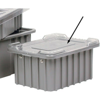 Lewis Bins+ – Accessoires pour contenants Divider BoxMD, couvercles transparents, couvercles gris/bleu offerts, 6/paquet-6/paquet