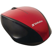 Verbatim – Souris sans fil Multi-Trac à DEL bleue pour ordinateur portatif, rouge (97995)-La technologie à DEL bleue vous permet de naviguer sur votre ordinateur avec précision et contrôle à partir de n’importe quel endroit et sur pratiquement toutes les surfaces