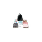 PACK N FOLD - Sac à dos léger, pliable, résistant à l’eau, 50708, noir-2 pochettes latérales