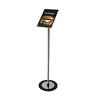Futech FSH005S Porte-enseigne de sol paysage / portrait, 8,75 "x 11,25" enseignes, argent-Contient des images 8,75 "x 11,25"