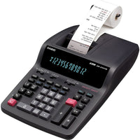 Casio – Calculatrice d'impression professionnelle bicolore, avec grand écran à 12 chiffres (DR210TM)-Dotée d'un fonction de sous-total, total et grand total ainsi qu'une fonction de calcul de taxe et de devise