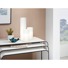 Eglo - Geo lampe de table avec interrupteur sur fil - 18" - verre blanc-Utilise 1 x 100W max. ampoule à culot moyen (vendue séparément)