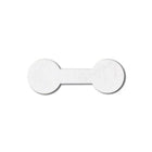 Eddie's - etiquettes rondes pour bijoux - 1-3/8 po de long x 1/2 po de large - Blanc - 2.000/paquet-Fabrique en DuPont Tyvek resistant à la dechirure