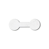 Eddie's - etiquettes rondes pour bijoux - 1-3/8 po de long x 1/2 po de large - Blanc - 2.000/paquet-Fabrique en DuPont Tyvek resistant à la dechirure