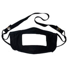 Masque Mist Away Communication See-Thru avec tour de cou, noir-Masque See-Thru. Noir. Taille adulte. Pour sourds / HoH.