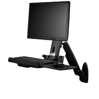 StarTech – Support de bureau debout mural pour un écran (WALLSTS1)-Prend en charge un seul écran d'une taille maximale de 24 pouces et d'un poids maximal de17,6 kg/8 kg