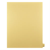 Markmaker - Intercalaires imprimes Legal, Chamois, 1/25th coupe, format lettre, sans trous, 25 tabs/PQT, 5 PQT/Boite, Numero 150-Intercalaires imprimes Legal