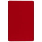 Flash Furniture – Table d’activités rectangulaire de 30 x 72 po, surface thermofusionnée, pattes préscolaires réglables, rouge-Forme : rectangulaire