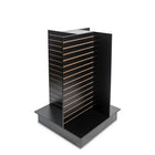 Can-Bramar - Econoline 4 way slatwall présentoir - 36po P x 36po L x 54po H - Noir-Accepte tout le matériel et les accessoires standard de slatwall