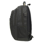 Sac à dos intelligent multi-poches avec port USB de Club Rochelier, Noir-4 compartiments avec fermeture à glissière pour ordonner vos effets personnels facilement et les garder en lieu sûr