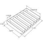 Azar Displays – Plateau modulaire à insérer à 6 compartiments, 2/paquet (225906)-Plateau modulaire