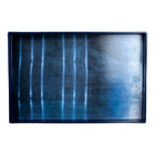 CTG – Ensemble de plateaux de service décoratifs, ensemble de 3, bleu-Matériau: en polyrésine de haute qualité, sans danger et sans odeur, robuste et lourd