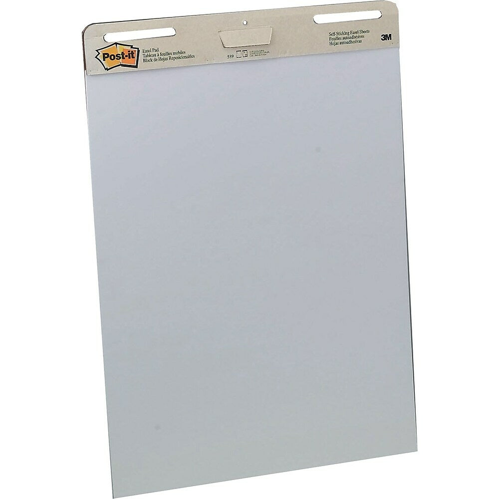 POST-IT Bloc de 20 feuilles auto-adhésives Blanches avec chevalet intégré  (Table Top) 50,8 x 58,4 cm