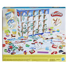 Play-Doh - Calendrier de l'Avent avec pâte à modeler-UNE SCÈNE HIVERNALE À CRÉER : La boîte inclut des tapis d'activité à détacher, avec des décors de bonhomme de neige et de pain d'épices. Les surprises des jours 1 à 12 permettront aux enfants de compléter le décor du bonhomme de neige, puis celles des jours 13 à 24 de compléter le décor de pain d'épices