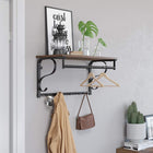 Vasagle - Portemanteau mural et étagère à clés Flaoting-Comprend 1x support mural flottant, 1x instructions, 1x sac d'accessoires