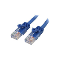 StarTech  Câble de raccordement antiaccrochage RJ45PATCH20 de catégorie 5e, 20 pi, bleu-Deux connecteurs RJ-45 mâles assurent une connectivité transparente