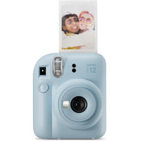 FujiFilm - Appareil instantané Instax Mini 12 - Bleu pastel-Formes bombées donnant un aspect «gonflé» au boîtier