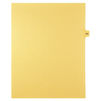 Markmaker - 25 tabs/PQT, 5 PQT/Boite, Intercalaires imprimes Legal, Chamois, 1/15th coupe| format lettre, sans trous, Numero 200-Intercalaires imprimes Legal
