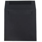 JAM Paper Enveloppes carrées de 9 x 9 po, lin noir, 50/paquet-Intérieur vierge où écrire un mot personnalisé