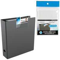 Merangue Pochettes Autocollantes Pour Cartes Professionnelles, 20 Paq. de 20-Pochette transparente avec autocollant au verso
