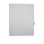 Mark Maker – Onglets séparateurs juridiques blancs, 1/26 onglets, format lettre, sans trous, lettre Q, 25/paquet-Onglets séparateurs blancs, 1/26 onglets