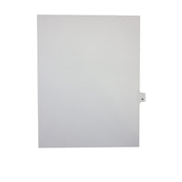 Mark Maker – Onglets séparateurs juridiques blancs, 1/26 onglets, format lettre, sans trous, lettre Q, 25/paquet-Onglets séparateurs blancs, 1/26 onglets