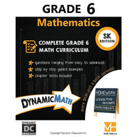 Dynamic Math - Cahier d'exercices, Saskatchewan, 6e année-Couvre le programme de mathématiques de 6e année de la Saskatchewan