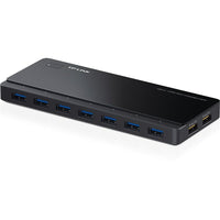 TP-LINK - Concentrateur USB 3.0 à 7 ports avec 2 ports de charge-Les ports USB 3.0 permettent des vitesses de transfert de jusqu'à 5 Gbps, 10 fois plus rapide que les ports USB 2.0