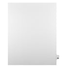 Markmaker - Intercalaires imprimes Legal, Blanc, 1/25th coupe, format lettre, sans trous, 25 tabs/PQT, 5 PQT/Boite, Numero 148-Intercalaires imprimes Legal