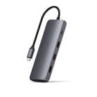 Satechi Adaptateur multiport hybride USB-C (avec boîtier SSD) - Gris sidéral-4K HDMI port - up to 60Hz