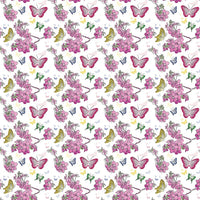 Papier d’emballage, 2 feuilles, papillons, 12/paquet-Papillons