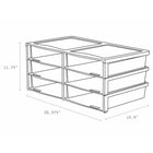 Storex trieuse de littérature «Quick Stack» - 6 compartiments - multicolore-Snaps ensemble en secondes, aucun outil requis