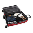 Bugatti -  Nashville - Bagage d'enregistrement rigide de 25 -6 po - Rouge-Coque rigide, légère et résistante fait de plastique recyclé à 100%