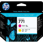 HP – Tête d’impression magenta et jaune 771 (CE018A)-Magenta et jaune