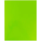 JAM Paper Chemises de présentation lustrées avec deux pochettes, vert lime, 12/paquet-5