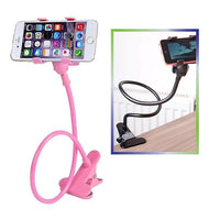 Exian - Support de téléphone, rose-Support à pince pour téléphone portable