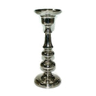 Elegance – Bougeoir nickelé pour bougies pilier/effilées, 13 po (72731)-Porte-bougie