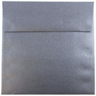 JAM Paper Enveloppes carrées Stardream à fini métallisé, anthracite, 6 x 6 po, 250/paquet-Enveloppes Stardream anthracite à effet métallisé