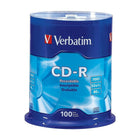 Verbatim - CD-R 52x 700 Mo/80 min, paq. cyl./100-Idéal pour le stockage d'images numériques, de musique et plus encore   