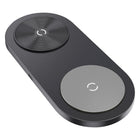 Powerology - Double chargeur sans fil Qi, 15 W Max - Anthracite-Certifie Qi