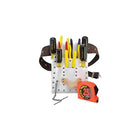 ENS OUTILS ELECTRICIEN A/POCHETTE CEINTURE, Cuir, Blanc, Nbre de pochettes - 7, Porte-outil multiple-1