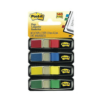 Post-it® - Languettes, 1/2 po, couleurs variées, paq./140-Idéales pour marquer, surligner, donner un code-couleur et répertorier de l'information importante