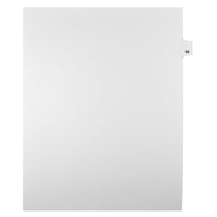 Markmaker - Intercalaires imprimes Legal, Blanc, 1/25th coupe, format lettre, sans trous, 25 tabs/PQT, 5 PQT/Boite, Numero 55-Intercalaires imprimes Legal