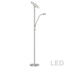 Lampadaire DEL Mother & Son, fini nickel satiné-1