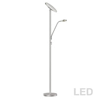 Lampadaire DEL Mother & Son, fini nickel satiné-1