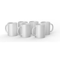 Cricut - 15 Oz Mug Céramique, Blanc, paquet de 6-6 encre infusible compatible mug blancs 15 oz / 425 ml en blanc - Sublimation compatible