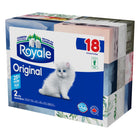 Royale - Mouchoirs Original 2-plis - Paquet de 18-Royale offre une excellente valeur avec ses mouchoirs à 2 épaisseurs Original présentés en emballage de 18 boîtes de 126 mouchoirs par boîte, pour un total de 2268 mouchoirs