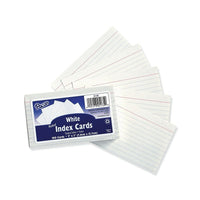 Pacon – Fiches, 3 x 5 po, lignées, blanches, 1500/paquet (PAC5135)-3 x5 po