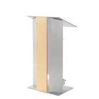 Urbann Lutrin K6 avec roulettes, aluminium et bois, naturel-Type de lutrin : Autoportant avec roulettes